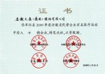 09年安徽省民營十強(qiáng)證書