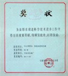 中心束管式、層絞式通信光纜于2000年獲安徽省科學(xué)技術(shù)進(jìn)步四等獎(jiǎng)